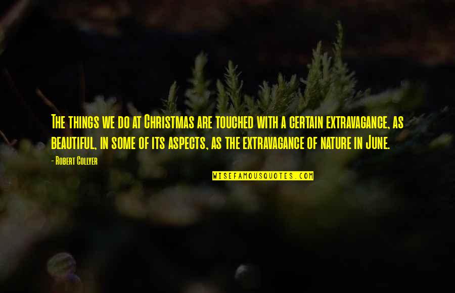 Nature And Christmas Quotes By Robert Collyer: The things we do at Christmas are touched