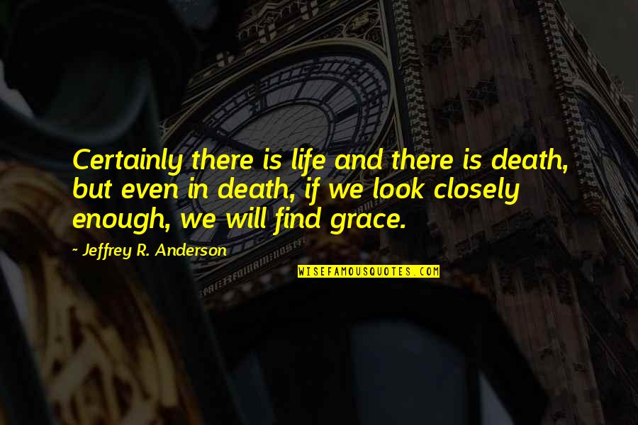 Nature And Death Quotes By Jeffrey R. Anderson: Certainly there is life and there is death,
