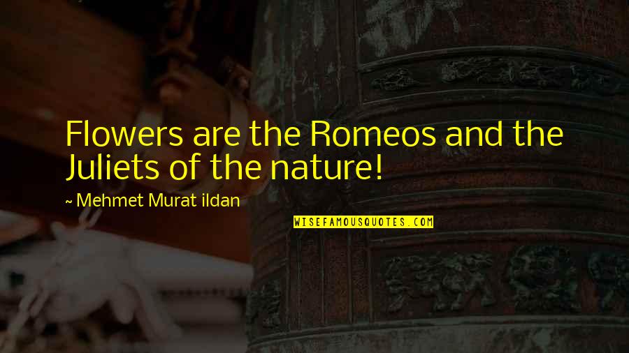 Nature And Flowers Quotes By Mehmet Murat Ildan: Flowers are the Romeos and the Juliets of