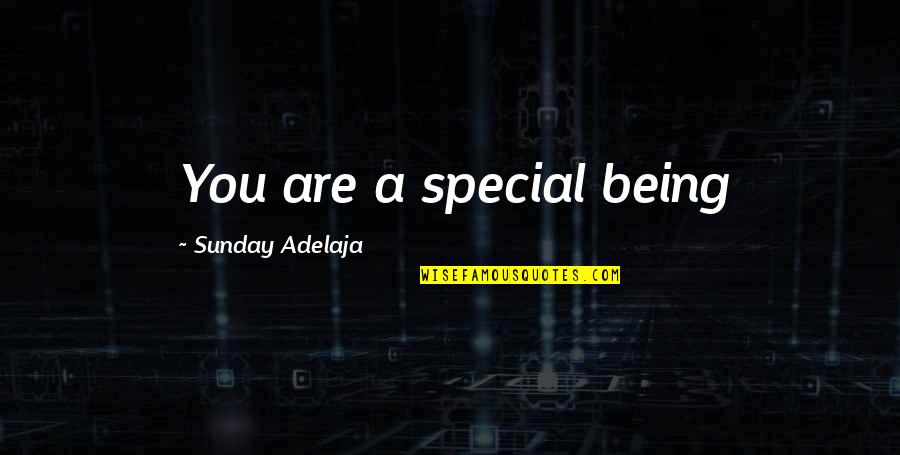 Nature And Herbs Quotes By Sunday Adelaja: You are a special being