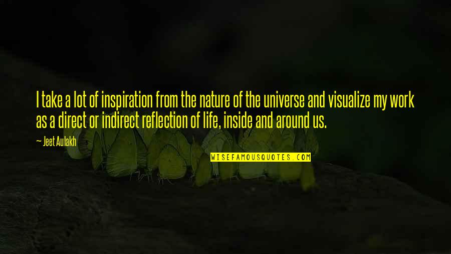 Nature And Us Quotes By Jeet Aulakh: I take a lot of inspiration from the