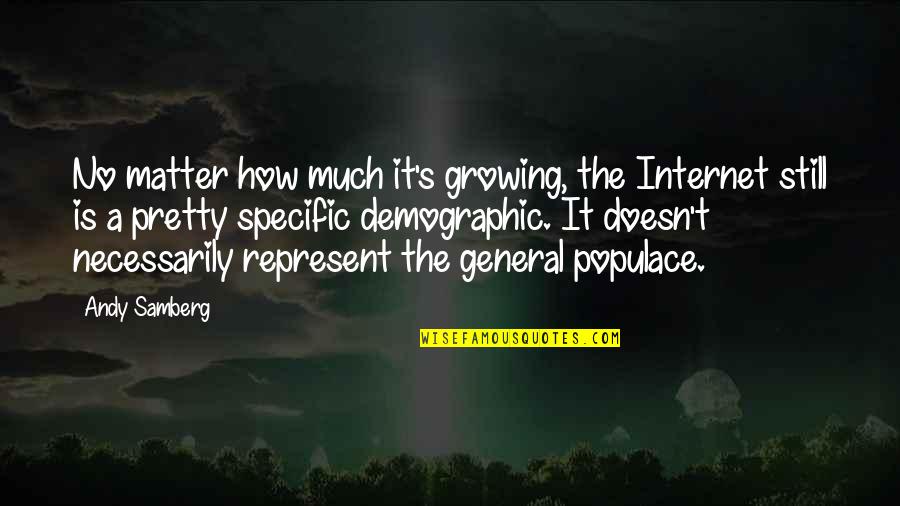 Nature Destruction Quotes By Andy Samberg: No matter how much it's growing, the Internet