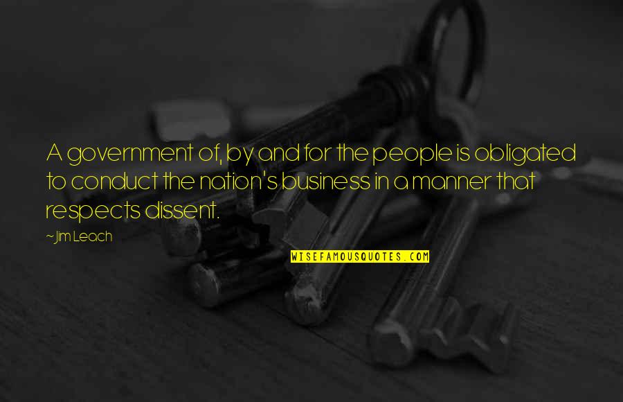 Nature Disappearing Quotes By Jim Leach: A government of, by and for the people