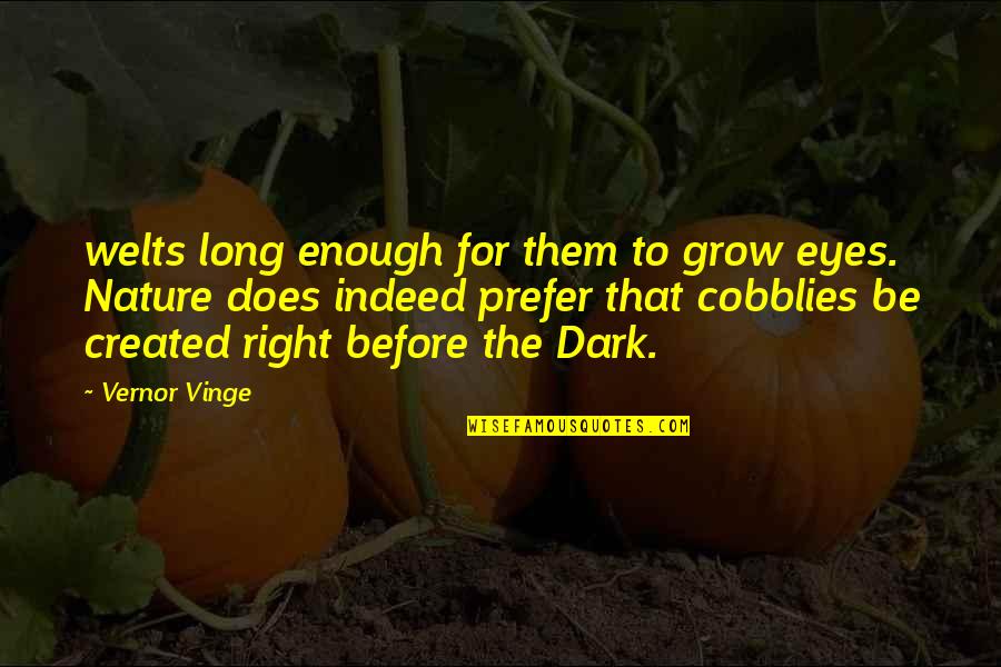 Nature Long Quotes By Vernor Vinge: welts long enough for them to grow eyes. Nature Long Quotes By Vernor Vinge: welts long enough for them to grow eyes.