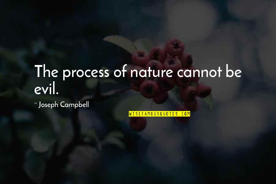 Nature Of Evil Quotes By Joseph Campbell: The process of nature cannot be evil.