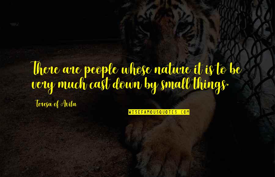 Nature Small Quotes By Teresa Of Avila: There are people whose nature it is to