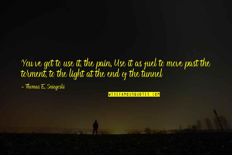 Nature Status Quotes By Thomas E. Sniegoski: You've got to use it, the pain. Use
