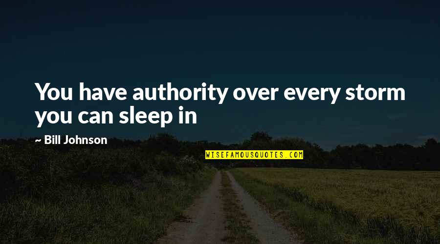 Naviguard Quotes By Bill Johnson: You have authority over every storm you can Naviguard Quotes By Bill Johnson: You have authority over every storm you can