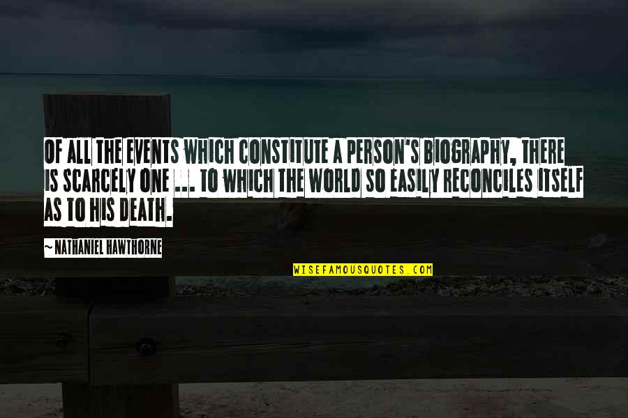 Nawijn En Quotes By Nathaniel Hawthorne: Of all the events which constitute a person's Nawijn En Quotes By Nathaniel Hawthorne: Of all the events which constitute a person's