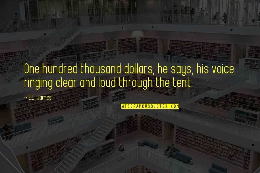 Nayarit Mapa Quotes By E.L. James: One hundred thousand dollars, he says, his voice