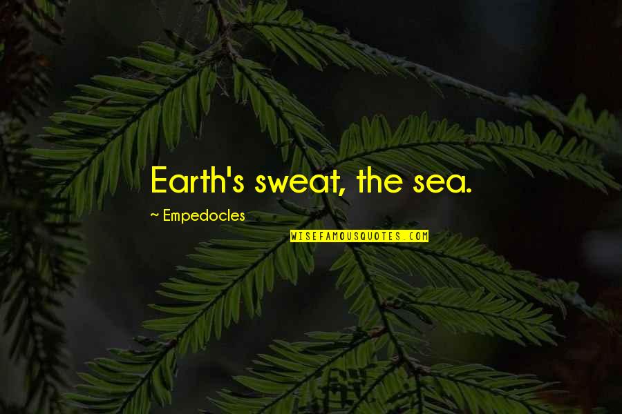 Nazam Hikmet Quotes By Empedocles: Earth's sweat, the sea. Nazam Hikmet Quotes By Empedocles: Earth's sweat, the sea.