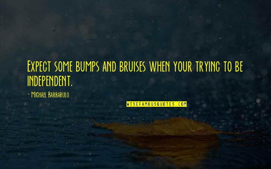 Ndjenjat Wikipedia Quotes By Michael Barbarulo: Expect some bumps and bruises when your trying Ndjenjat Wikipedia Quotes By Michael Barbarulo: Expect some bumps and bruises when your trying