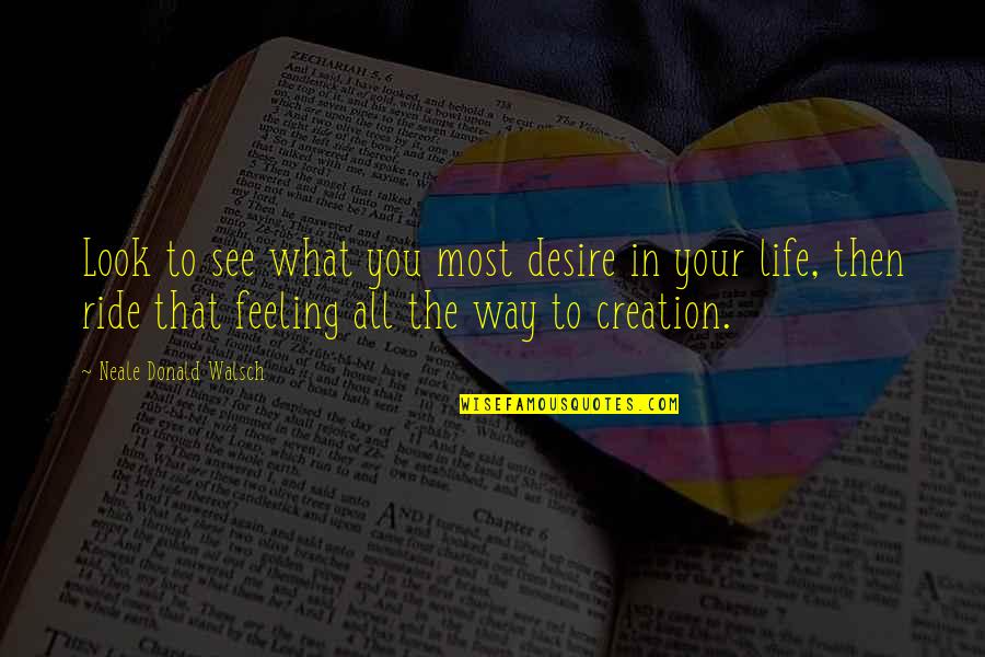 Neale Quotes By Neale Donald Walsch: Look to see what you most desire in