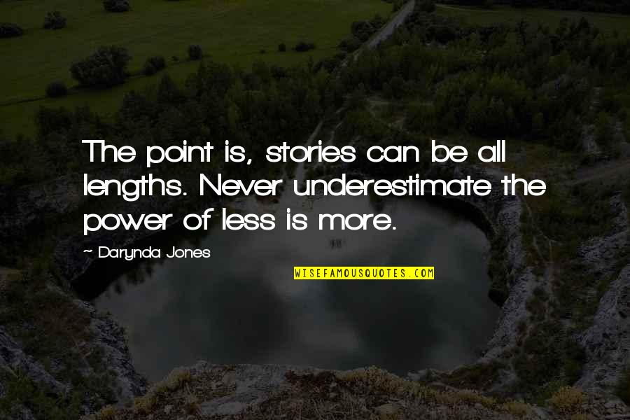 Neansa Quotes By Darynda Jones: The point is, stories can be all lengths. Neansa Quotes By Darynda Jones: The point is, stories can be all lengths.