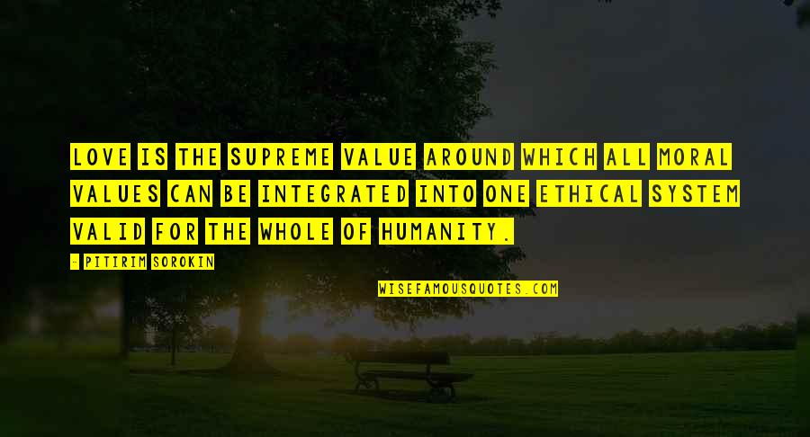 Nebbie Translation Quotes By Pitirim Sorokin: Love is the supreme value around which all Nebbie Translation Quotes By Pitirim Sorokin: Love is the supreme value around which all
