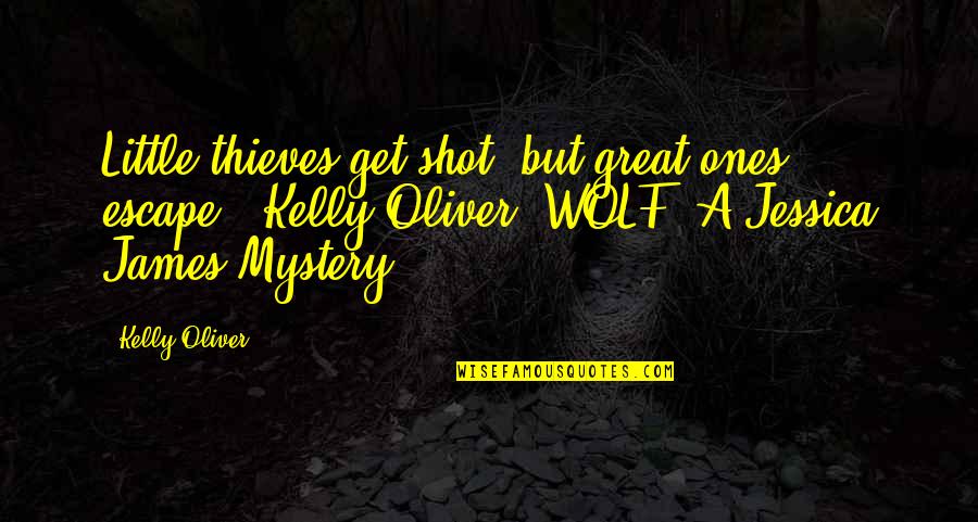 Nebel Quotes By Kelly Oliver: Little thieves get shot, but great ones escape." Nebel Quotes By Kelly Oliver: Little thieves get shot, but great ones escape."