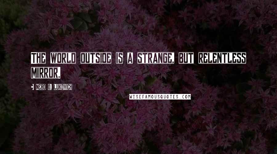 Nebo D. Lukovich quotes: The world outside is a strange, but relentless mirror.