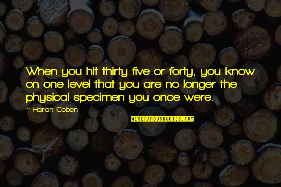 Necesarul De Apa Quotes By Harlan Coben: When you hit thirty-five or forty, you know Necesarul De Apa Quotes By Harlan Coben: When you hit thirty-five or forty, you know