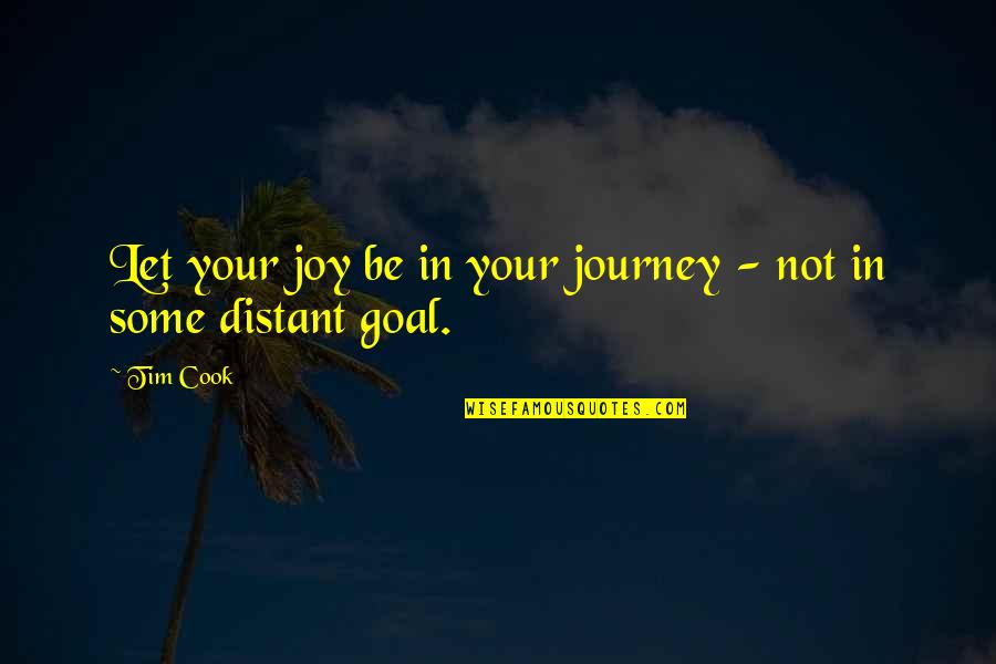 Necesetharily Quotes By Tim Cook: Let your joy be in your journey -