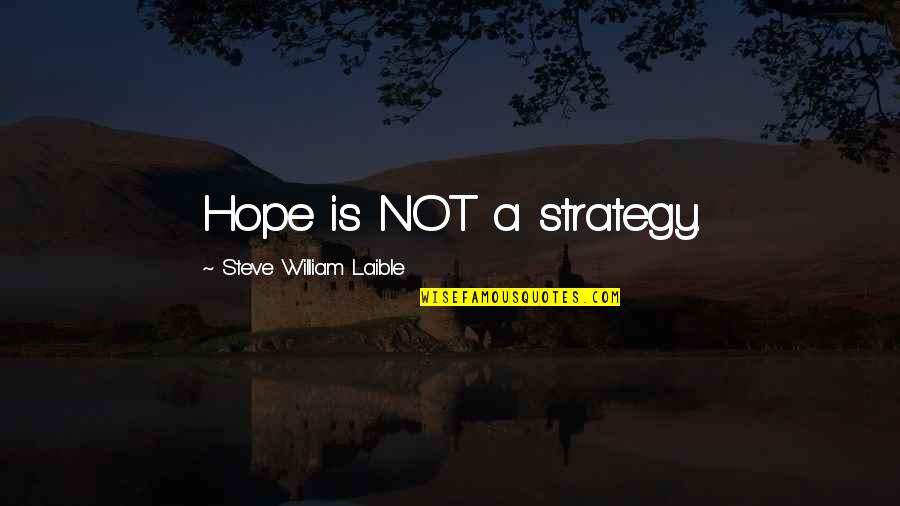 Necesse Latin Quotes By Steve William Laible: Hope is NOT a strategy. Necesse Latin Quotes By Steve William Laible: Hope is NOT a strategy.