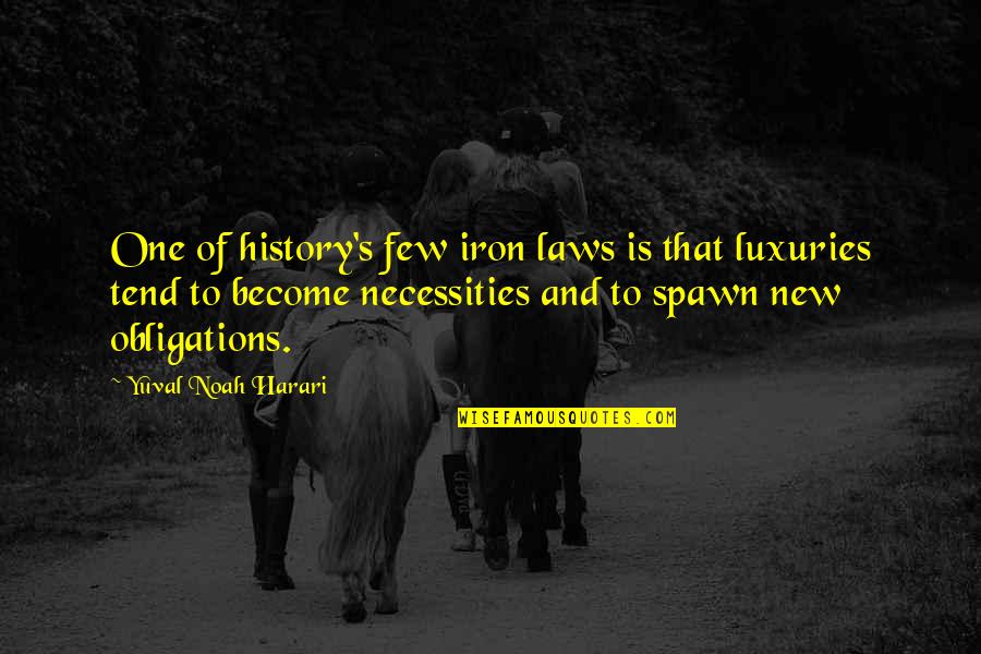 Necessities Quotes By Yuval Noah Harari: One of history's few iron laws is that Necessities Quotes By Yuval Noah Harari: One of history's few iron laws is that
