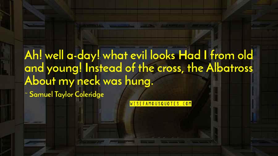 Neck That Looks Quotes By Samuel Taylor Coleridge: Ah! well a-day! what evil looks Had I