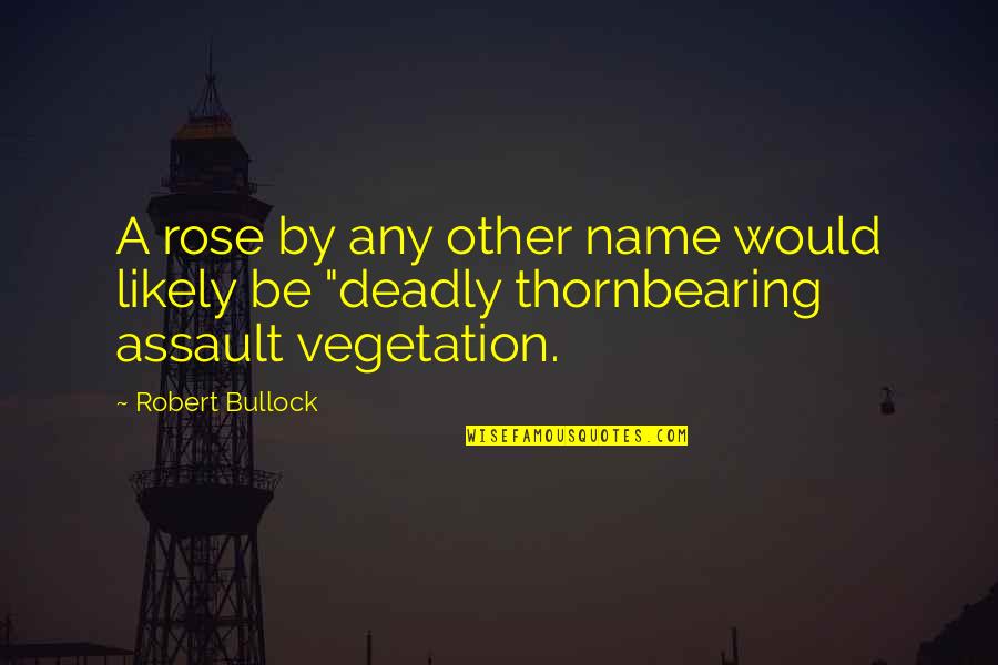 Nedense Kopamiyorum Quotes By Robert Bullock: A rose by any other name would likely