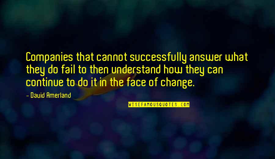 Need A Real Man Quotes By David Amerland: Companies that cannot successfully answer what they do