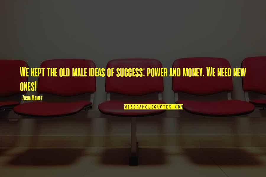 Need Money Quotes By Zosia Mamet: We kept the old male ideas of success: