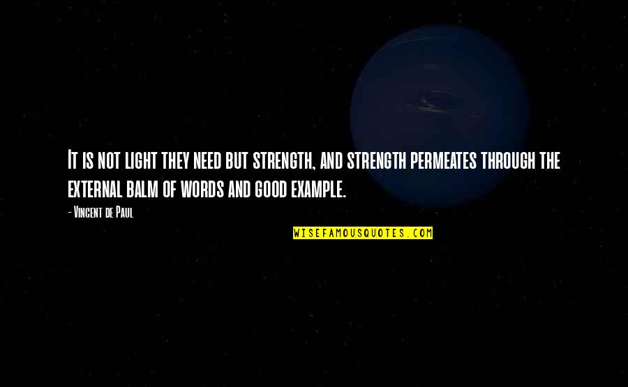 Need The Strength Quotes By Vincent De Paul: It is not light they need but strength,