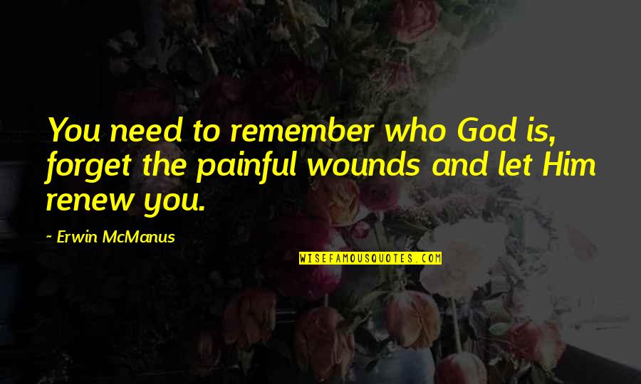 Need To Forget Him Quotes By Erwin McManus: You need to remember who God is, forget