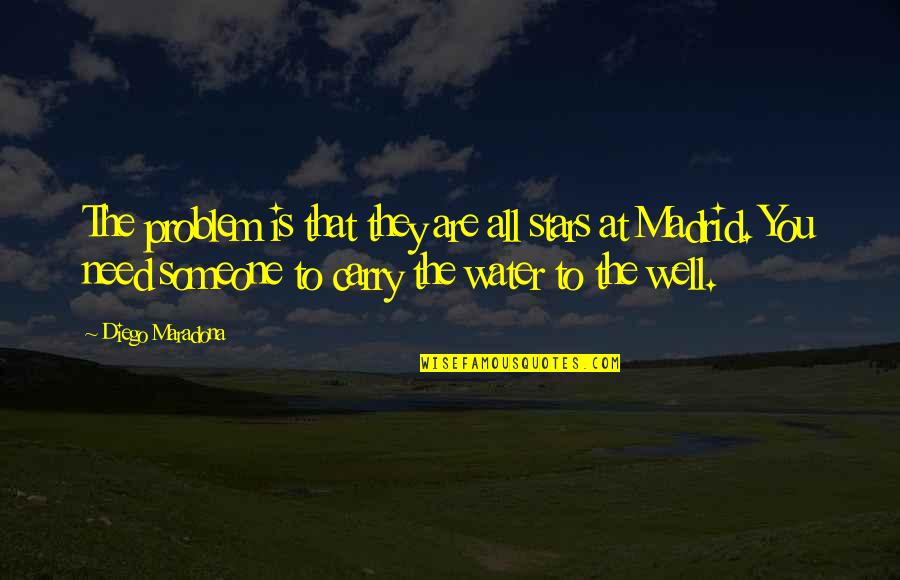 Need Water Quotes By Diego Maradona: The problem is that they are all stars Need Water Quotes By Diego Maradona: The problem is that they are all stars