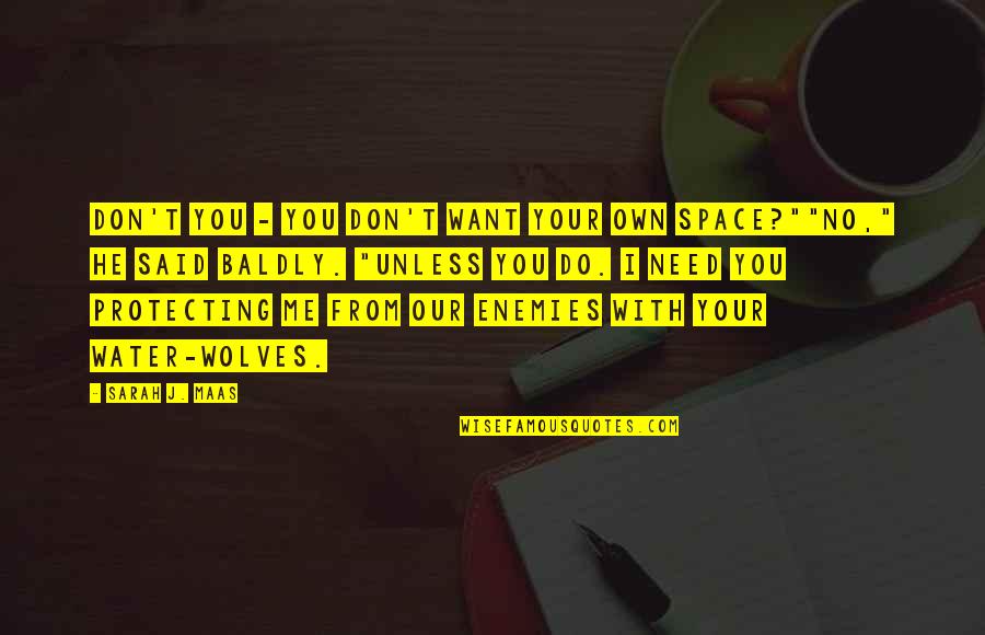Need Water Quotes By Sarah J. Maas: Don't you - you don't want your own Need Water Quotes By Sarah J. Maas: Don't you - you don't want your own