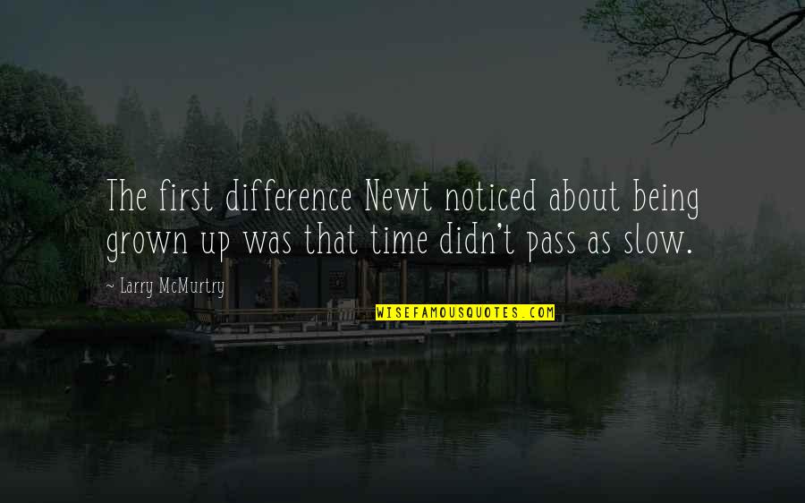 Needlepoint Kits Quotes By Larry McMurtry: The first difference Newt noticed about being grown