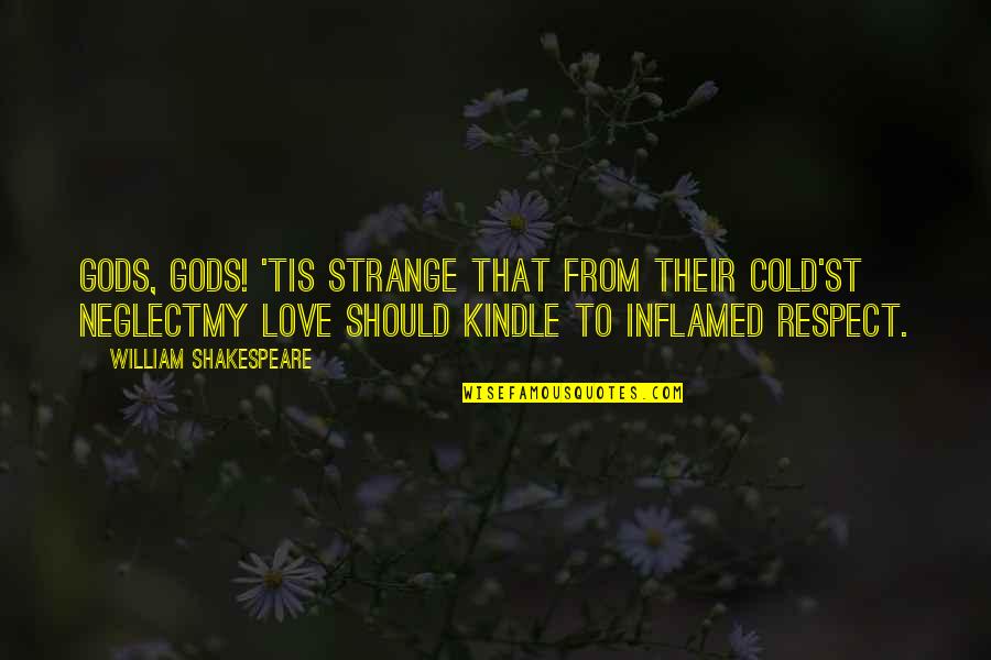 Neglect Your Love Quotes By William Shakespeare: Gods, gods! 'tis strange that from their cold'st