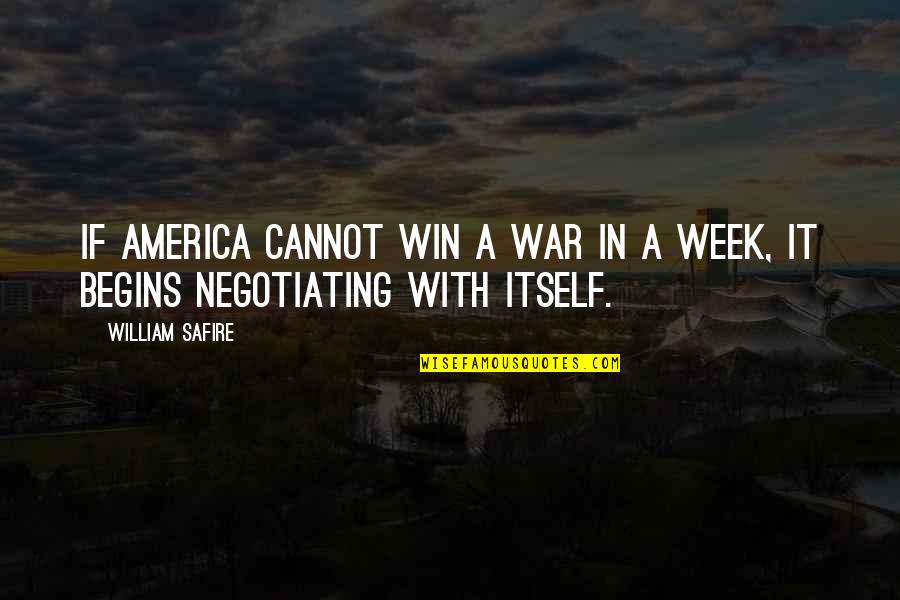 Negotiating Quotes By William Safire: If America cannot win a war in a