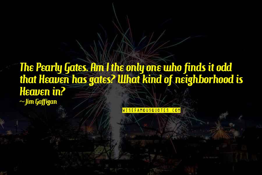 Neighborhood Quotes By Jim Gaffigan: The Pearly Gates. Am I the only one