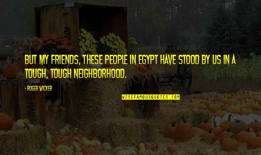 Neighborhood Quotes By Roger Wicker: But my friends, these people in Egypt have