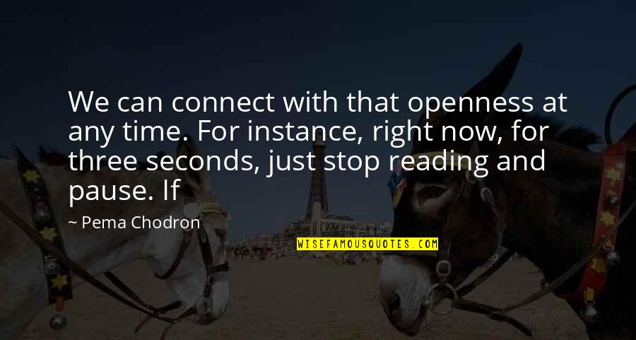 Neil Peart Drumming Quotes By Pema Chodron: We can connect with that openness at any Neil Peart Drumming Quotes By Pema Chodron: We can connect with that openness at any