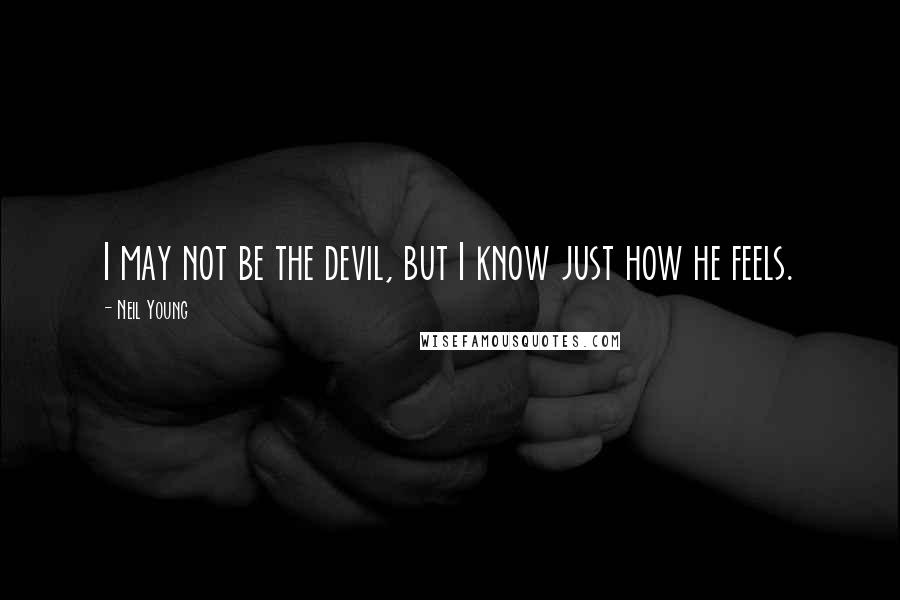 Neil Young quotes: I may not be the devil, but I know just how he feels.
