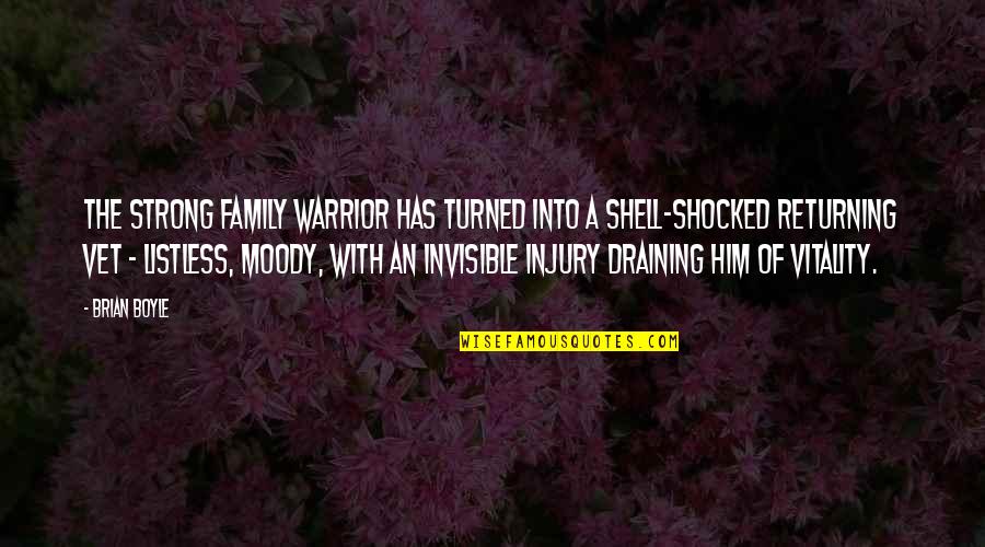 Nekotarou Quotes By Brian Boyle: The strong family warrior has turned into a Nekotarou Quotes By Brian Boyle: The strong family warrior has turned into a
