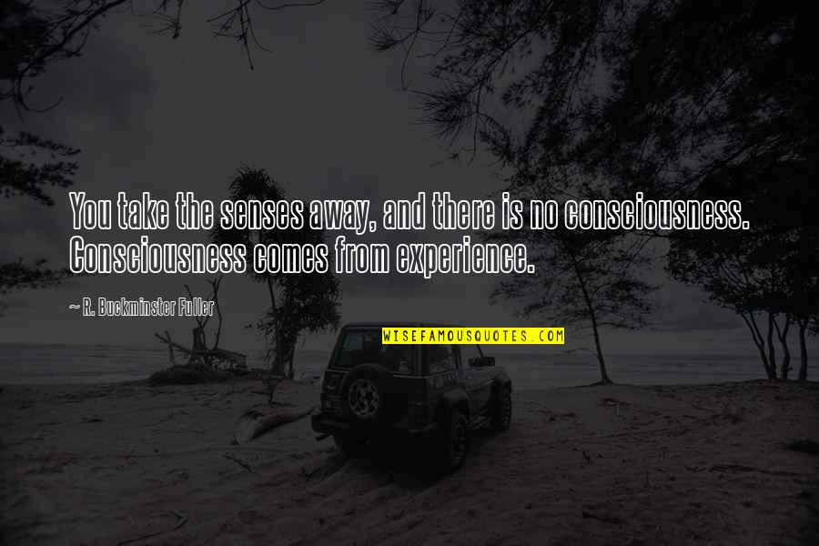 Nekruz Quotes By R. Buckminster Fuller: You take the senses away, and there is Nekruz Quotes By R. Buckminster Fuller: You take the senses away, and there is