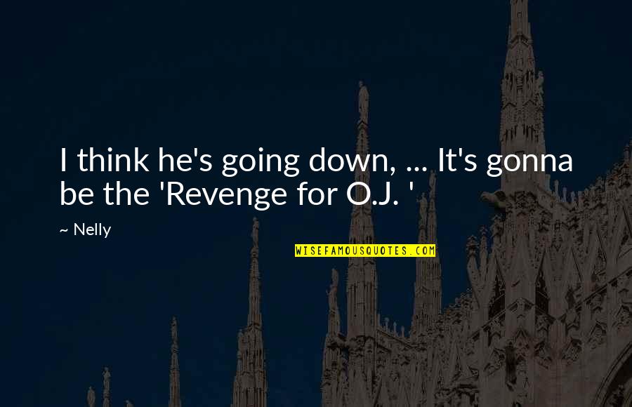 Nelly's Quotes By Nelly: I think he's going down, ... It's gonna