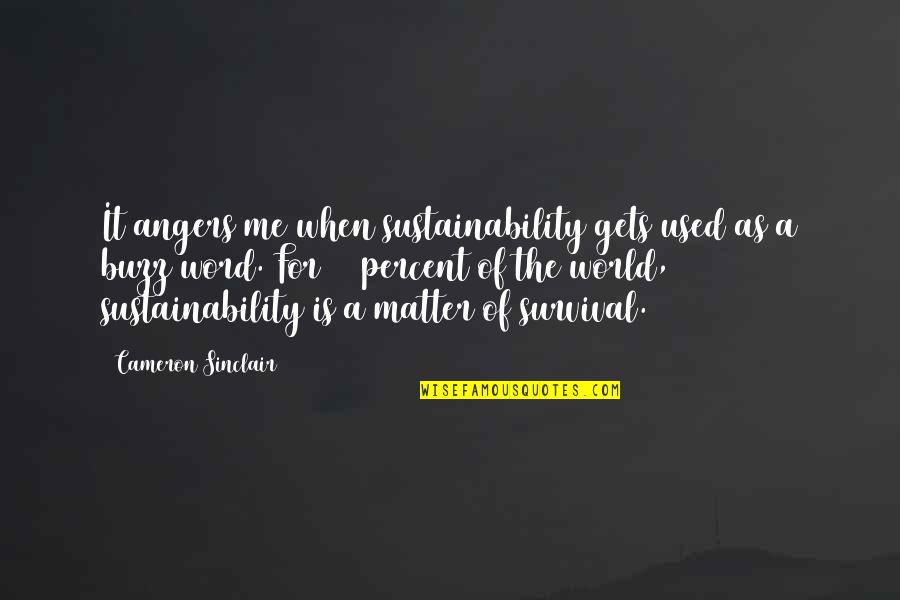 Nemetschek Quotes By Cameron Sinclair: It angers me when sustainability gets used as Nemetschek Quotes By Cameron Sinclair: It angers me when sustainability gets used as