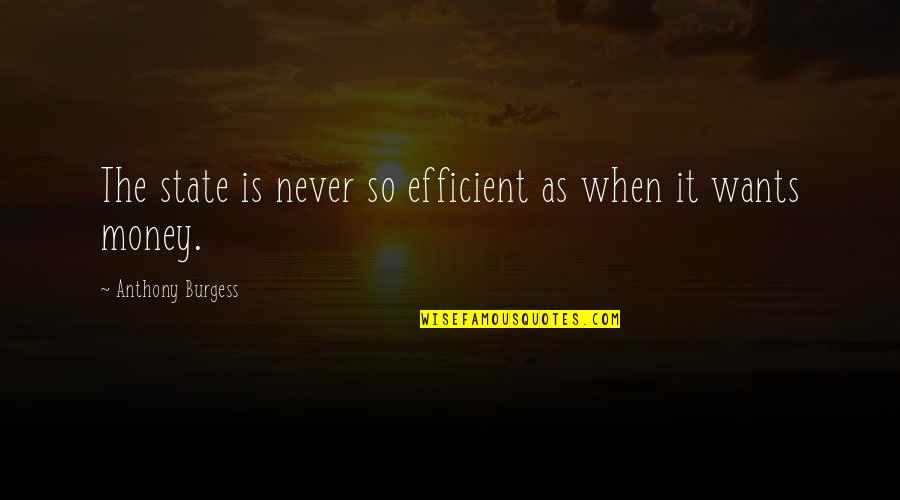 Nemine Marquis Quotes By Anthony Burgess: The state is never so efficient as when Nemine Marquis Quotes By Anthony Burgess: The state is never so efficient as when