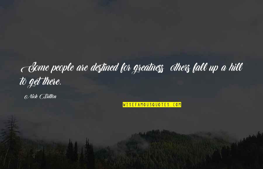 Nemira Omis Quotes By Nick Bilton: Some people are destined for greatness; others fall