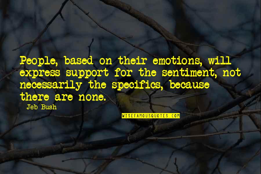 Nenad Pagonis Quotes By Jeb Bush: People, based on their emotions, will express support Nenad Pagonis Quotes By Jeb Bush: People, based on their emotions, will express support
