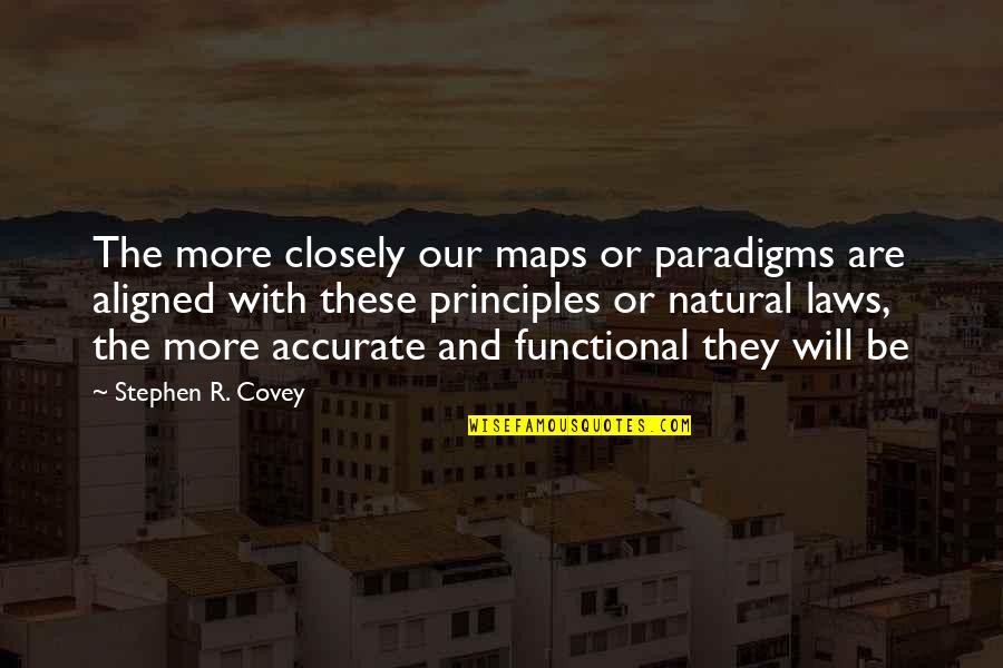 Neonatal Baby Quotes By Stephen R. Covey: The more closely our maps or paradigms are