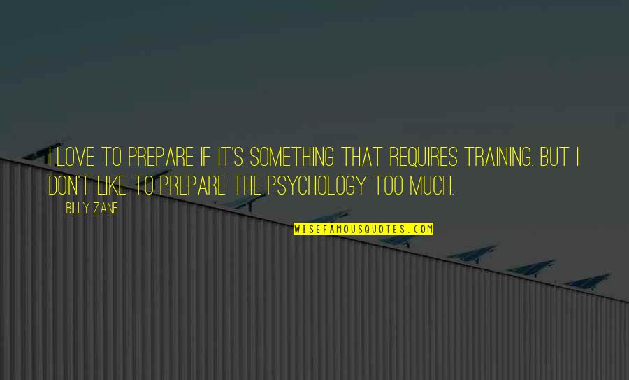 Nephite Money Quotes By Billy Zane: I love to prepare if it's something that Nephite Money Quotes By Billy Zane: I love to prepare if it's something that