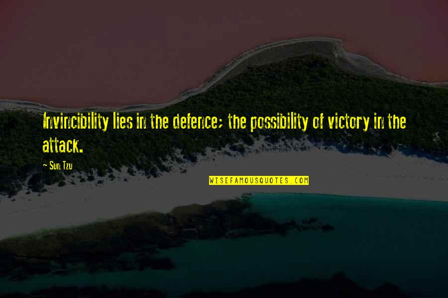 Nepos Hannibal Translation Quotes By Sun Tzu: Invincibility lies in the defence; the possibility of